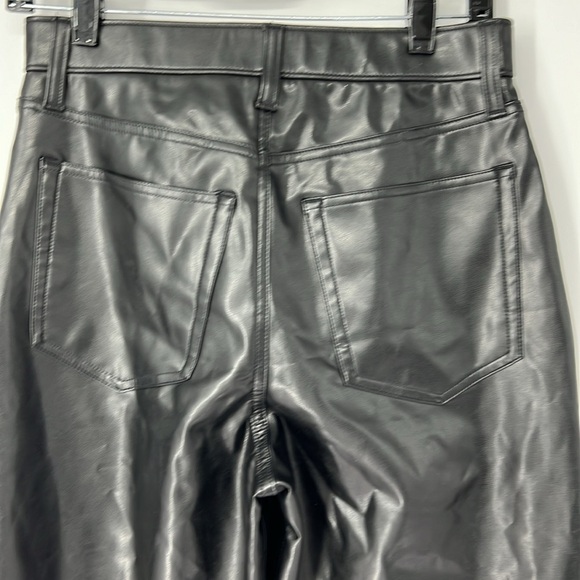Abercrombie & Fitch NWT 90’s straight pleather pants 28 short - Picture 8 of 10